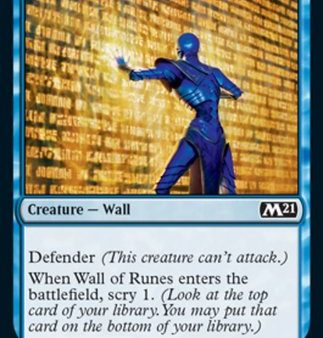 Wall of Runes [Core Set 2021] For Sale