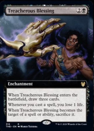 Treacherous Blessing (Extended Art) [Theros Beyond Death] For Sale