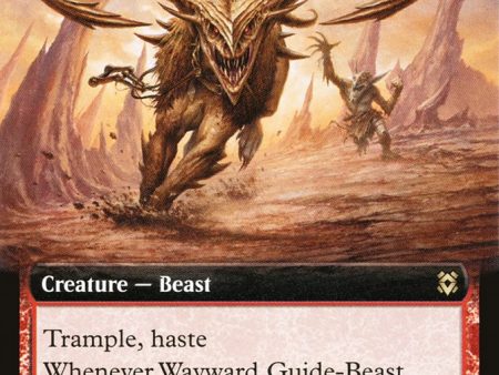 Wayward Guide-Beast (Extended Art) [Zendikar Rising] Online Sale