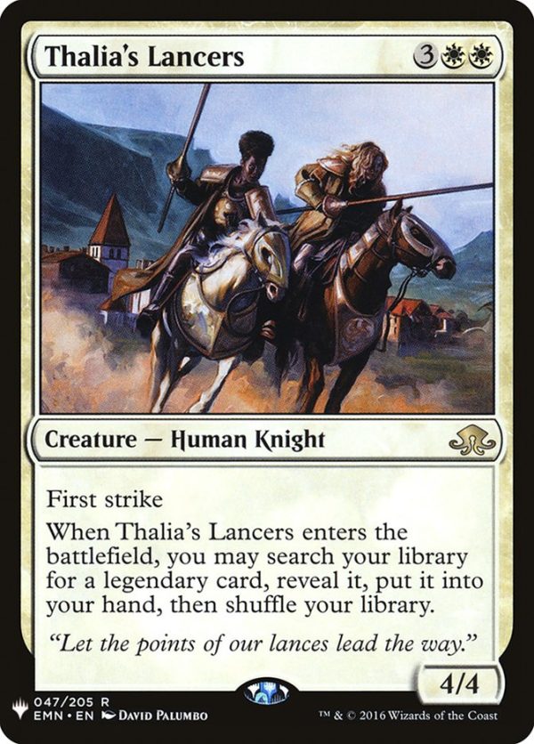 Thalia s Lancers [The List] Hot on Sale