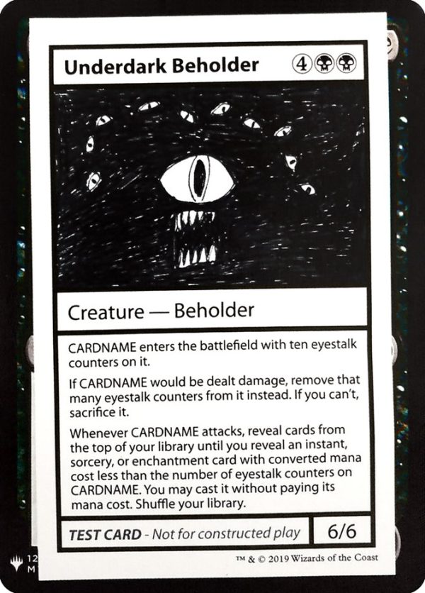 Underdark Beholder [Mystery Booster Playtest Cards] For Discount