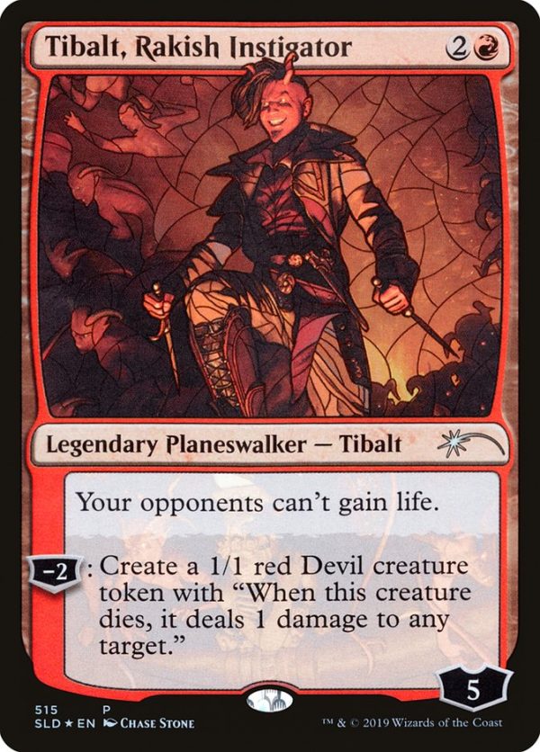 Tibalt, Rakish Instigator (Stained Glass) [Secret Lair Drop Promos] Fashion