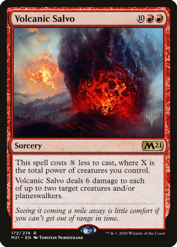 Volcanic Salvo (Promo Pack) [Core Set 2021 Promos] on Sale