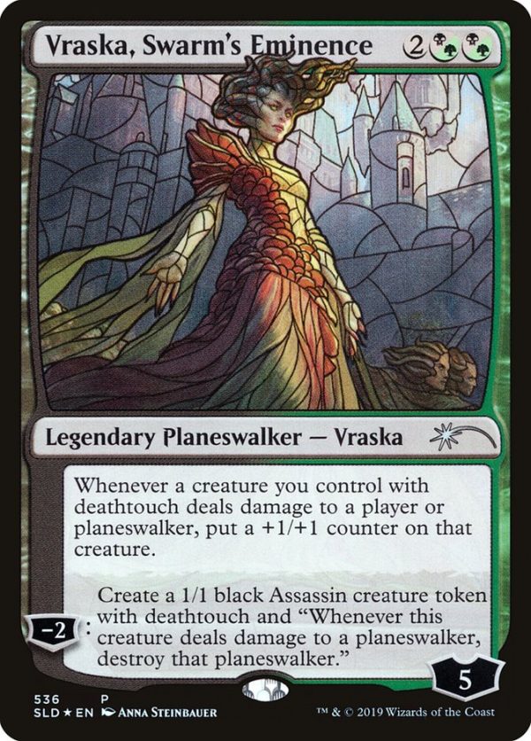 Vraska, Swarm s Eminence (Stained Glass) [Secret Lair Drop Promos] For Discount