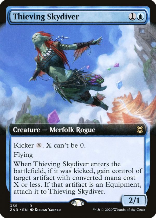 Thieving Skydiver (Extended Art) [Zendikar Rising] Fashion