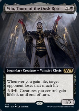 Vito, Thorn of the Dusk Rose (Extended Art) [Core Set 2021] Online Sale