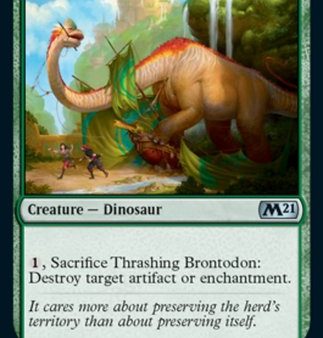 Thrashing Brontodon [Core Set 2021] Online Sale