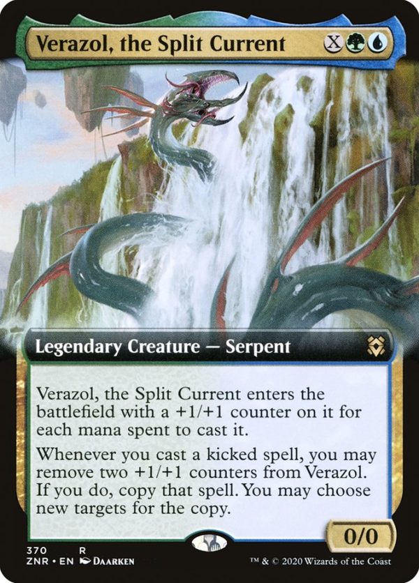 Verazol, the Split Current (Extended Art) [Zendikar Rising] For Sale