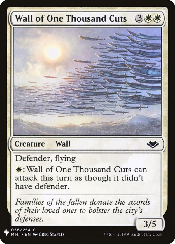 Wall of One Thousand Cuts [Mystery Booster] on Sale