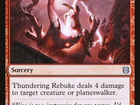 Thundering Rebuke [Zendikar Rising] Supply