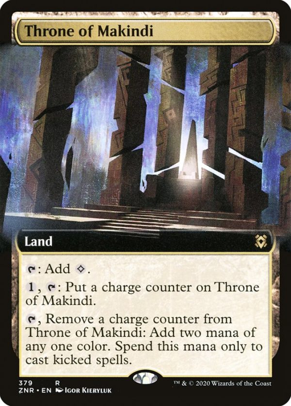 Throne of Makindi (Extended Art) [Zendikar Rising] on Sale